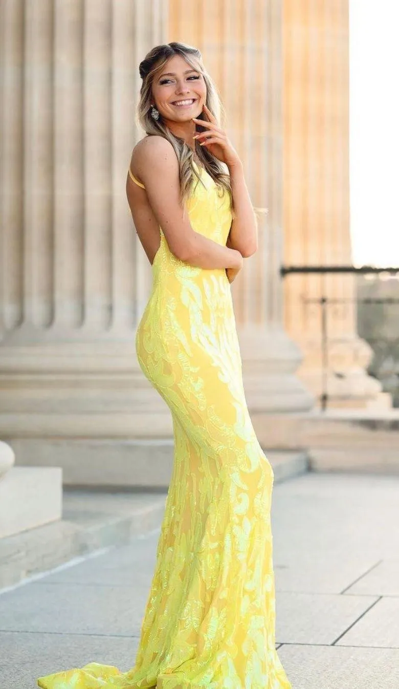 Yellow Prom Dress - Image 3