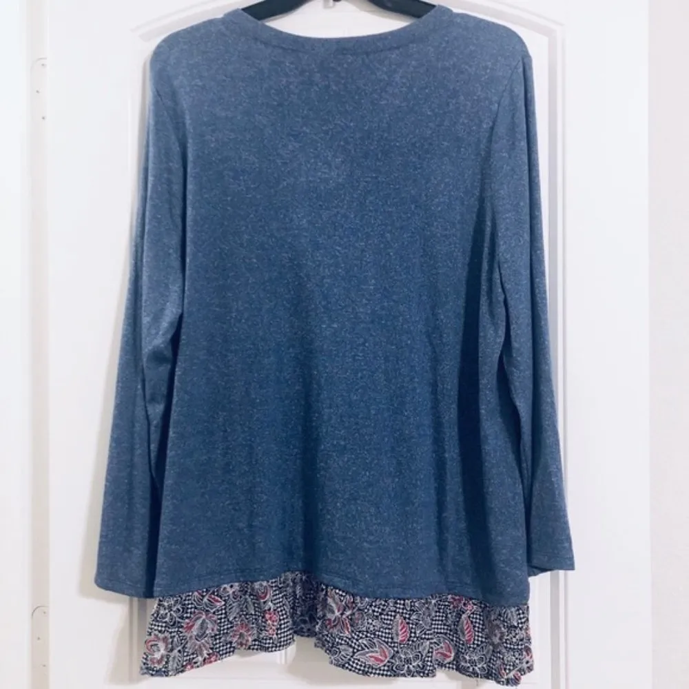 Como Vintage V-Neck Knit Sweater Plus Size 1X NWT - Image 5