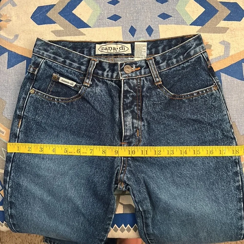 Vintage 90s Y2K Zana Di dragonfly embroidered pocket flare jeans - Image 9