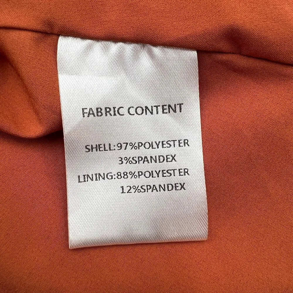 Alamour the Label Amelia Maxi Skirt in Rust Orange - Image 6