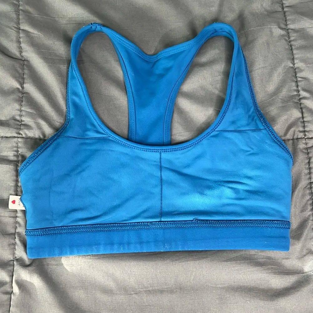 Lorna Jane Blue Racerback Sports Bra *Estimated Size XS - Image 3