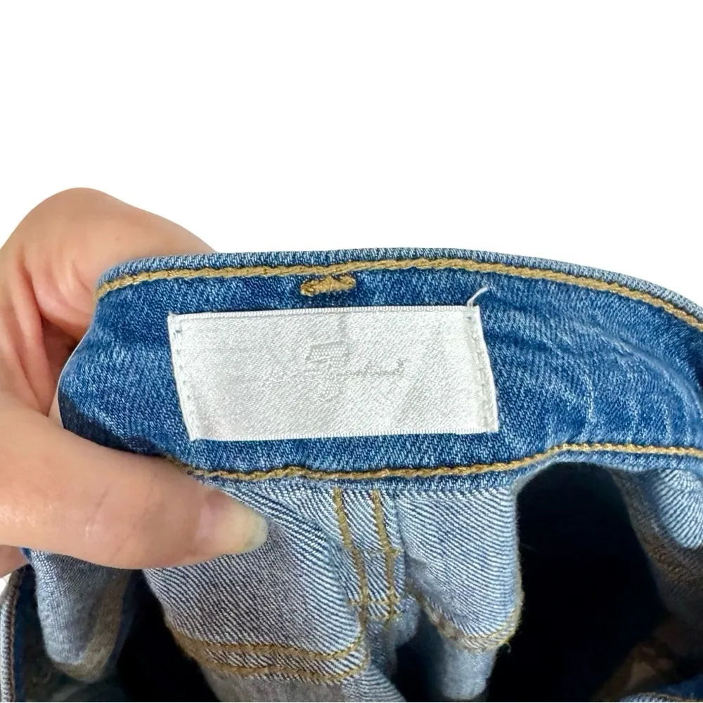 NEW NWT 7 for All Mankind Ultra High Rise Dojo Jeans Beauty Trouser Fig Leaf - Image 12