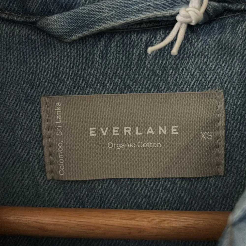 Everlane Oversized Organic Cotton Denim Shirt Jacket Button Front Shacket - Image 8