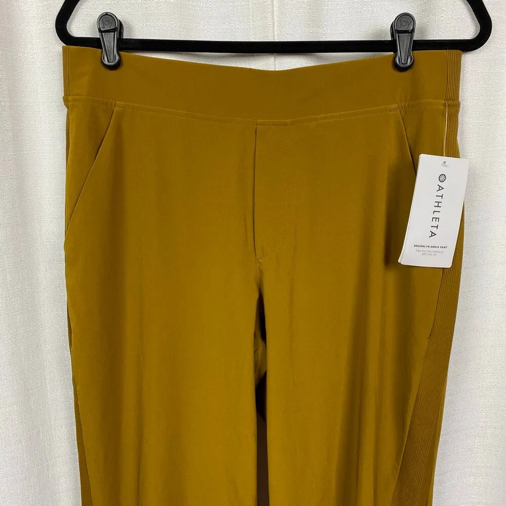 Athleta Mustard Yellow Brooklyn Ankle Pants Sz.12 Tall NWT - Image 6