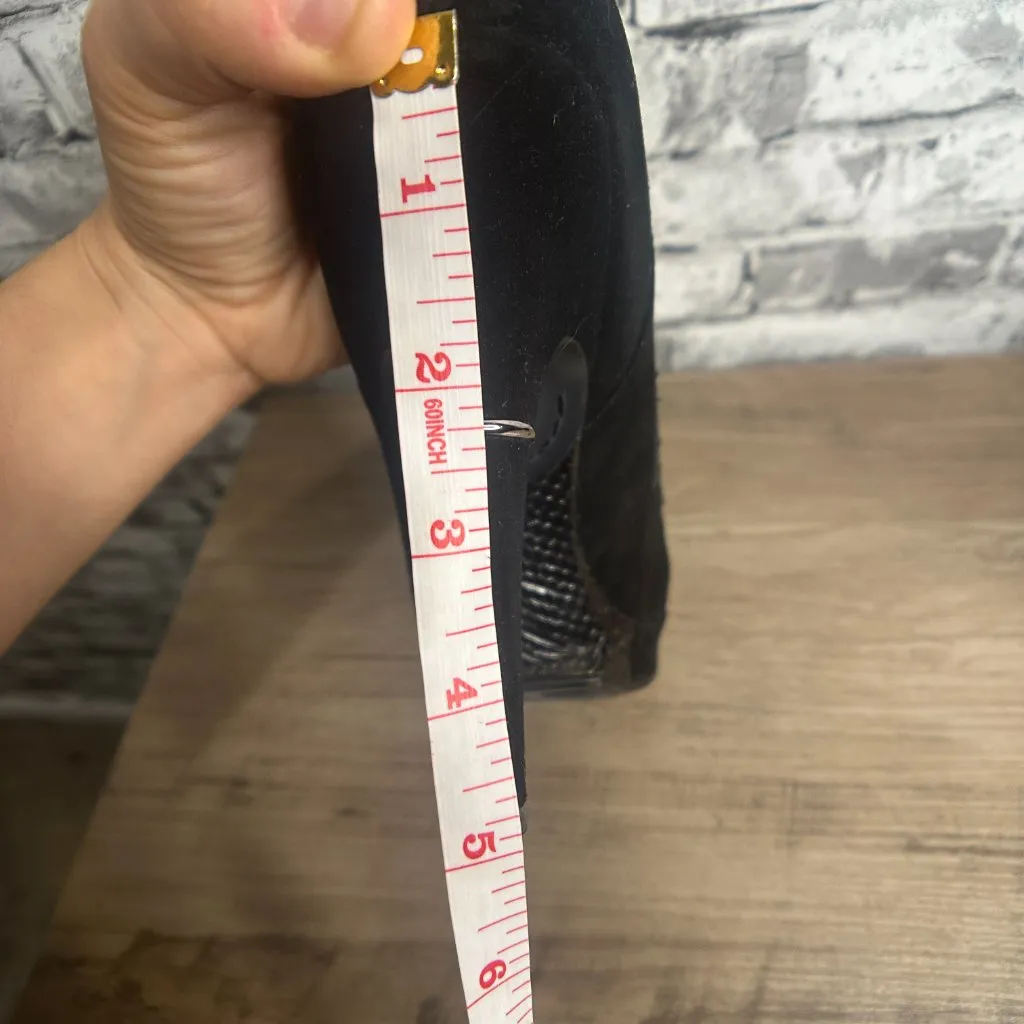 EUC Sam Edelmen Nixie Black Glass Snake Heels Size 8.5 IN BOX - Image 12