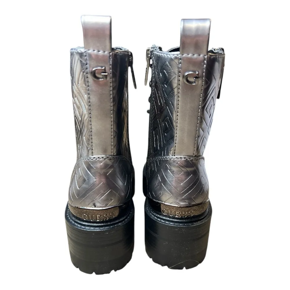 🆕 Fearne Pewter Combat Boots & Box - Image 6