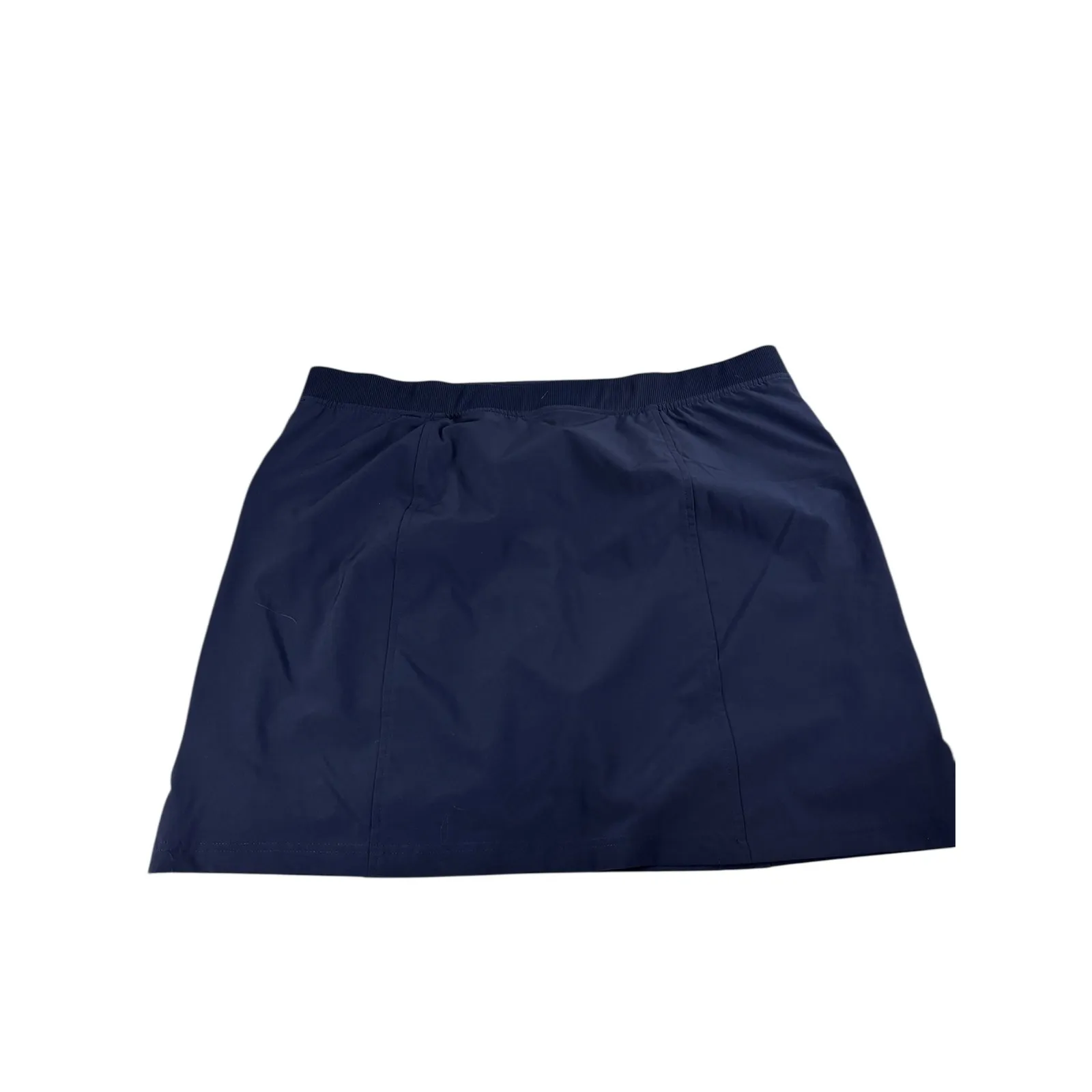Chico's Zenergy UPF Neema Rib-Mix Navy Blue Skort 2.5 Large 14 Zipper Golf - Image 3