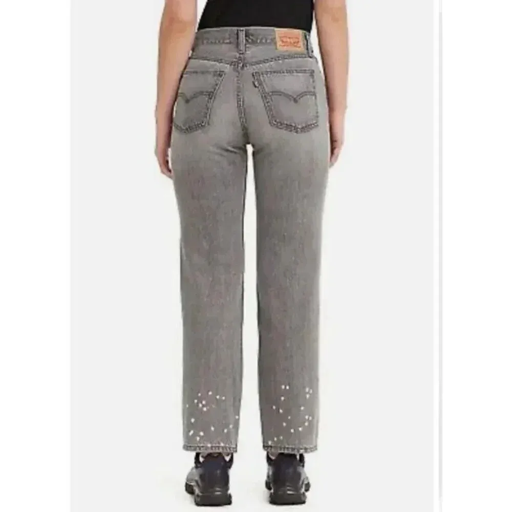 Levi's Women's‎ Low Pro Straight Sz 27 Mid rise Relaxed Through Hip/9’s Style - Image 4