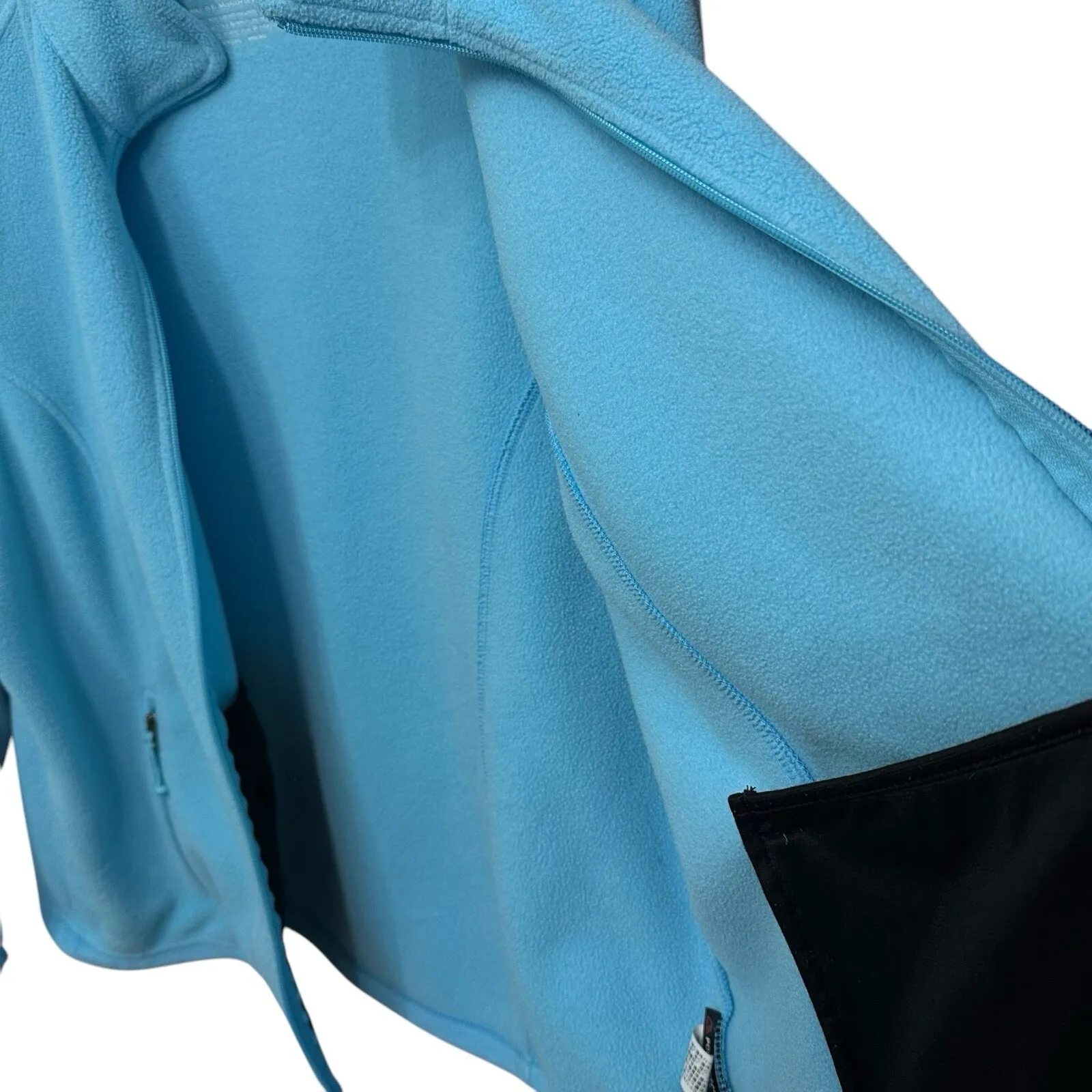 LL Bean Women's Fleece Jacket Size 3XL Sky Blue Polartec Cozy Warm Campcore - Image 6