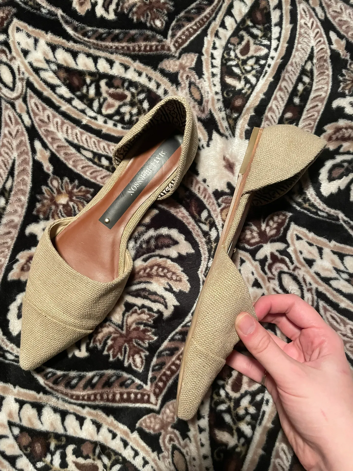 Canvas Perini D’Orsay Flats - Image 3