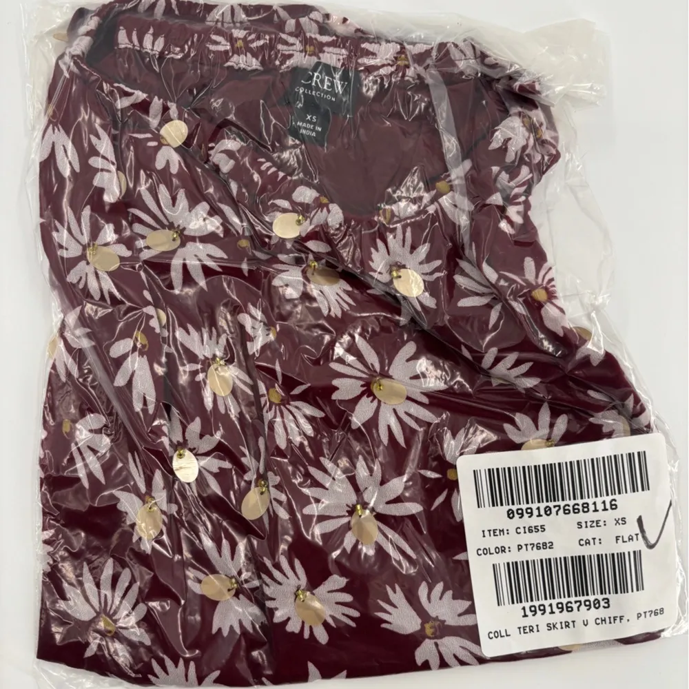 J.Crew Gwen knee-length layered slip skirt in embellished daisy chiffon - Image 3