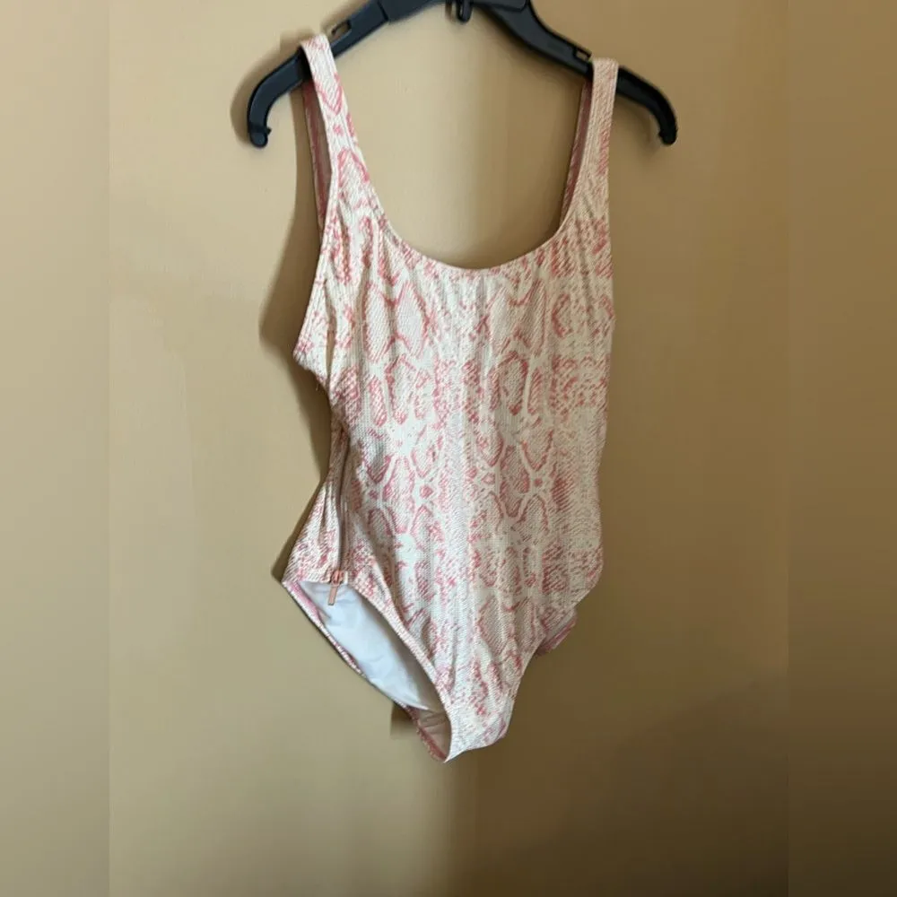 Carman Marc valvo pink snakeskin one piece 12 - Image 2