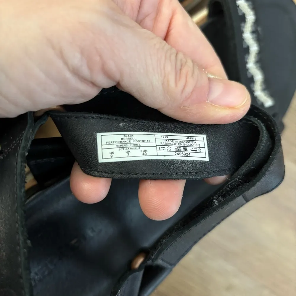 Merrell Juno Leather Ankle Strap Sandal Black J62512 Women’s - Image 2