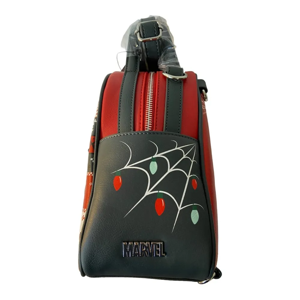 Marvel Spider-Man Christmas Sweater Mini Purse Backpack Glow-n-Dark NWT - Image 11