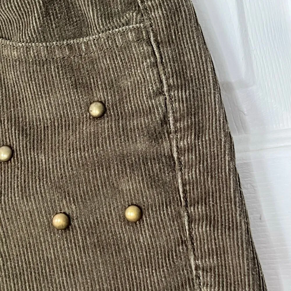 Guess Studded Corduroy Cutoff Shorts - Size 27 - Image 2