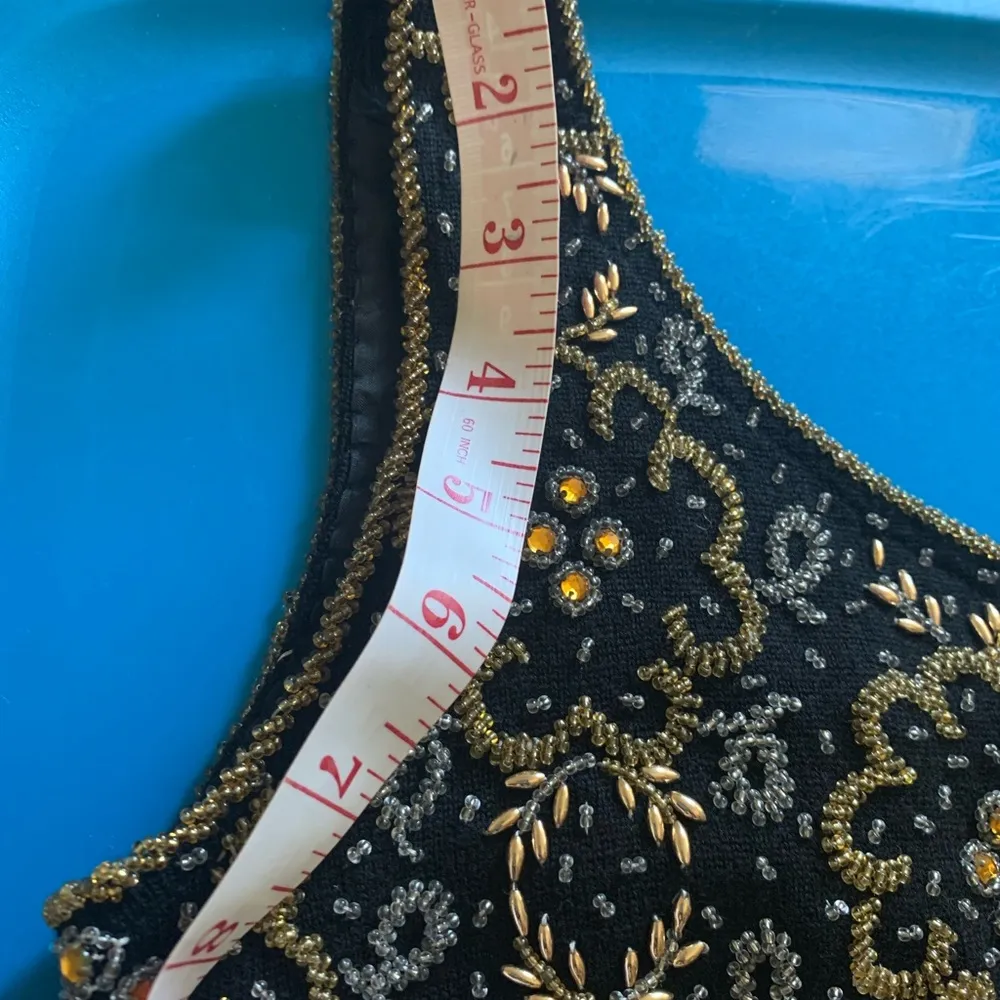 ✨1940’s/1950 VINTAGE Unbranded unique beaded vest - Image 11