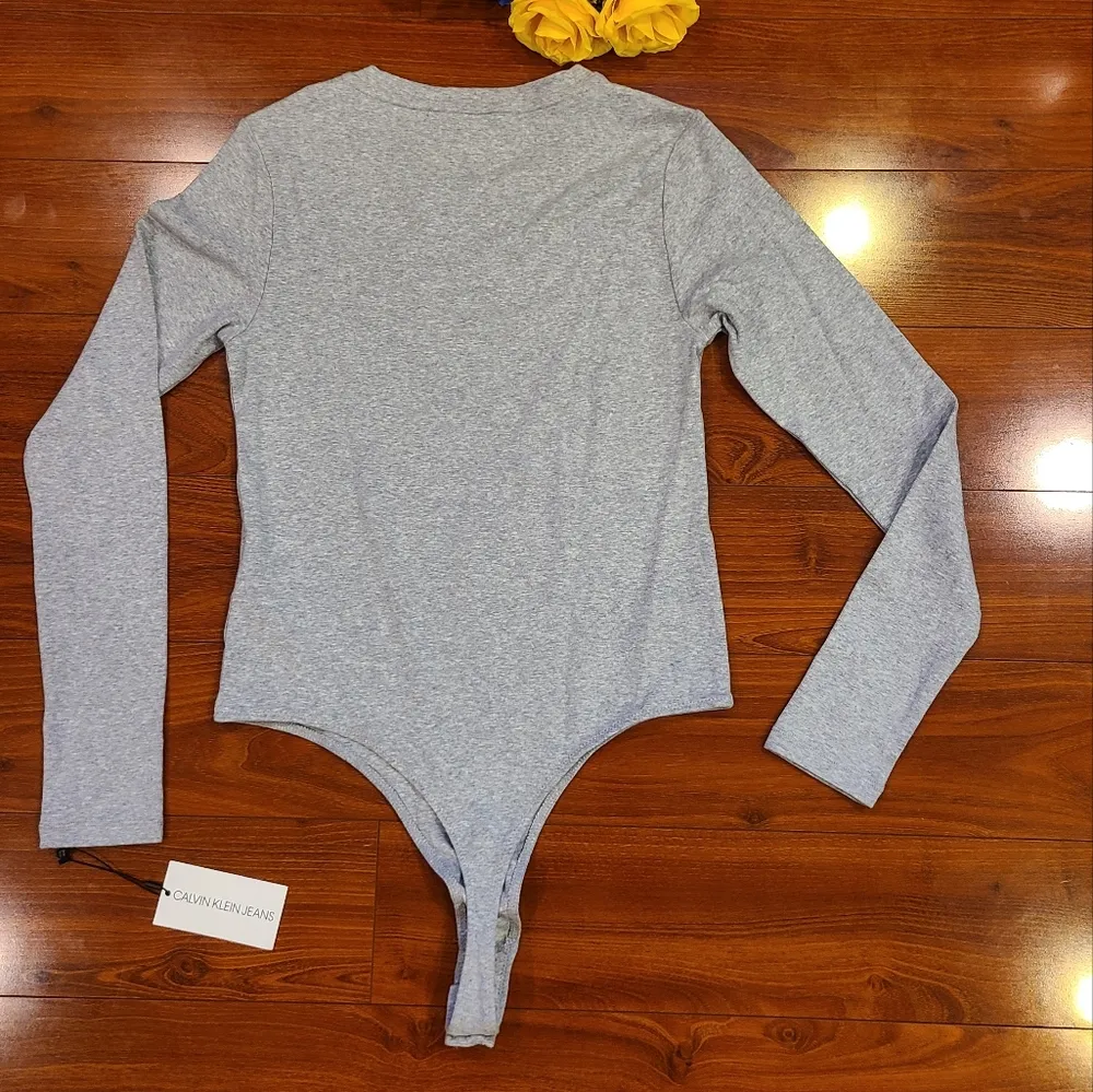 Heather Gray Bodysuit Size Medium - Image 2