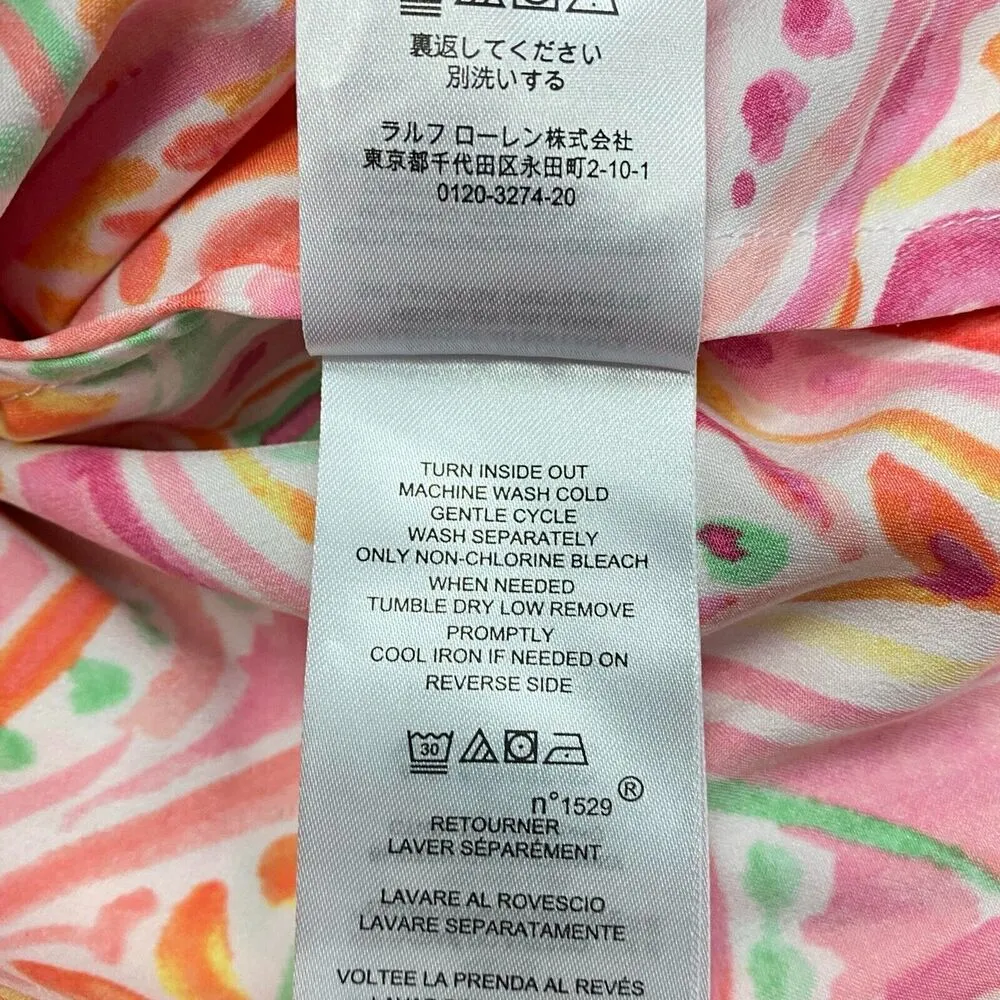 Lauren Ralph Lauren Women's L Sleepwear Double Strap Dress Floral Paisley Slip - Image 7