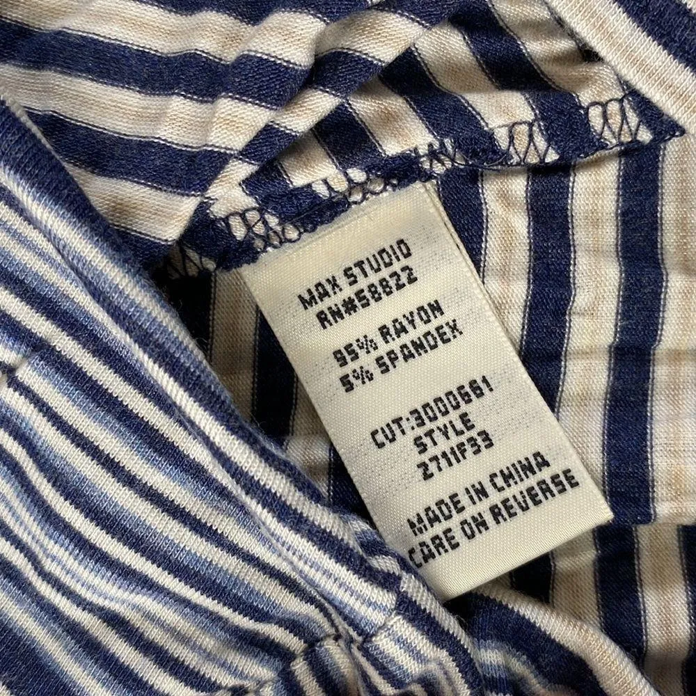 Max Studio Striped Two Piece Skirt Set SIZE S/M - Image 6