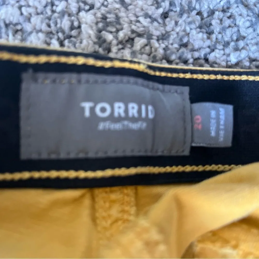 Torrid - jean shorts - womens - yellow - Image 3
