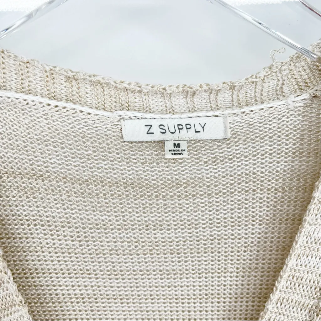 Z Supply Analise Knit Romper‎ M Tan - Image 6