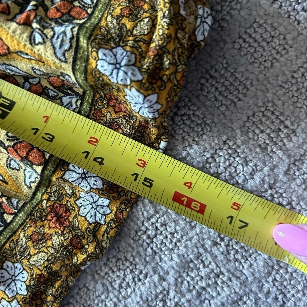 Rachel Zoe Ruffle Tiered Mini Skirt Womens Small S Floral Boho Fairy Peasant - Image 4