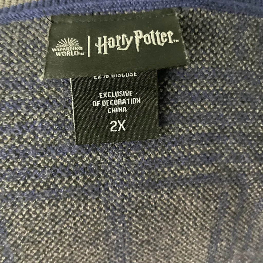 Harry Potter Ravenclaw Women's 2X Top Blue - Image 4