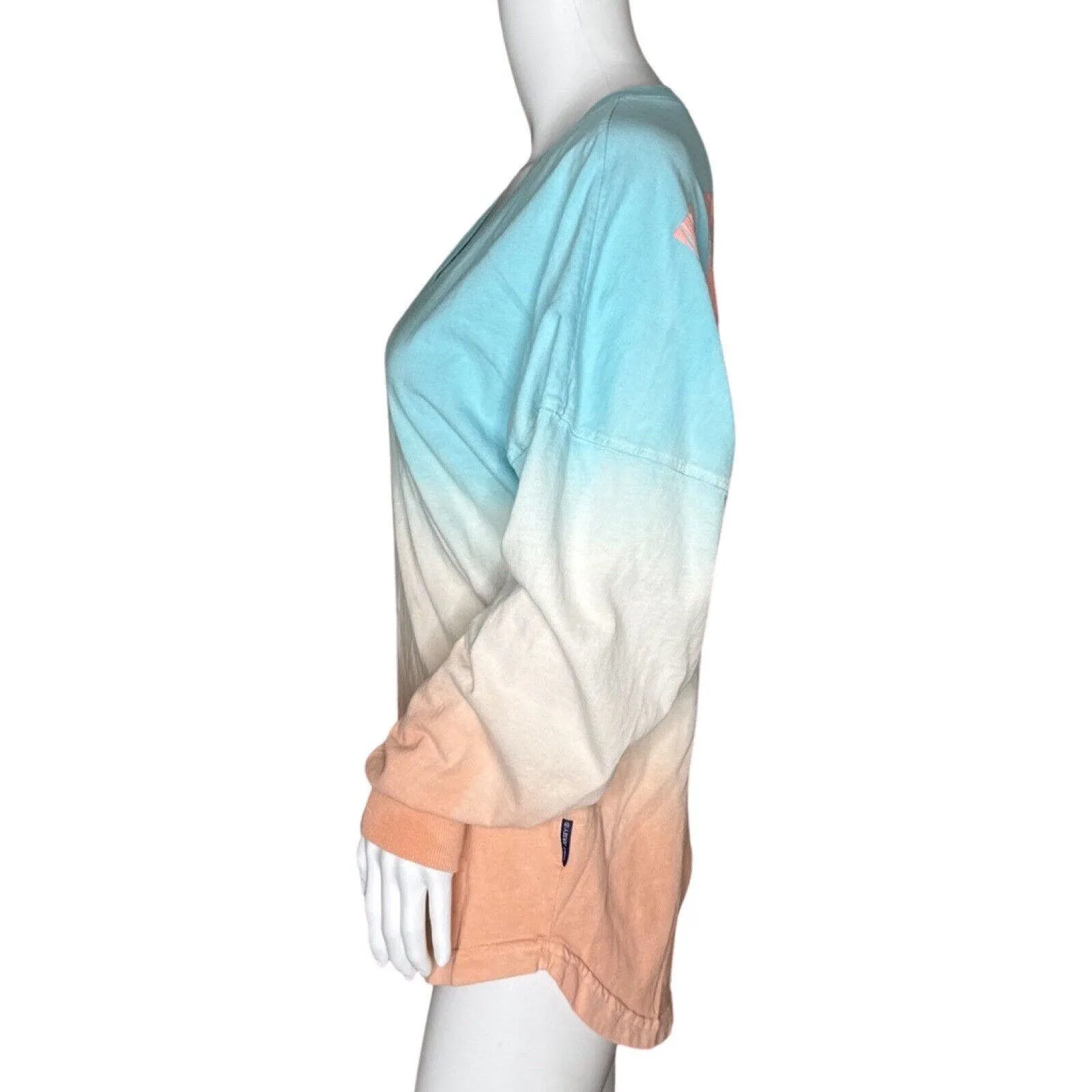 Spirit Jersey Shirt Womens XS Maui Spellout Dip Dye Relaxed Basic Casual‎ Travel - Image 3