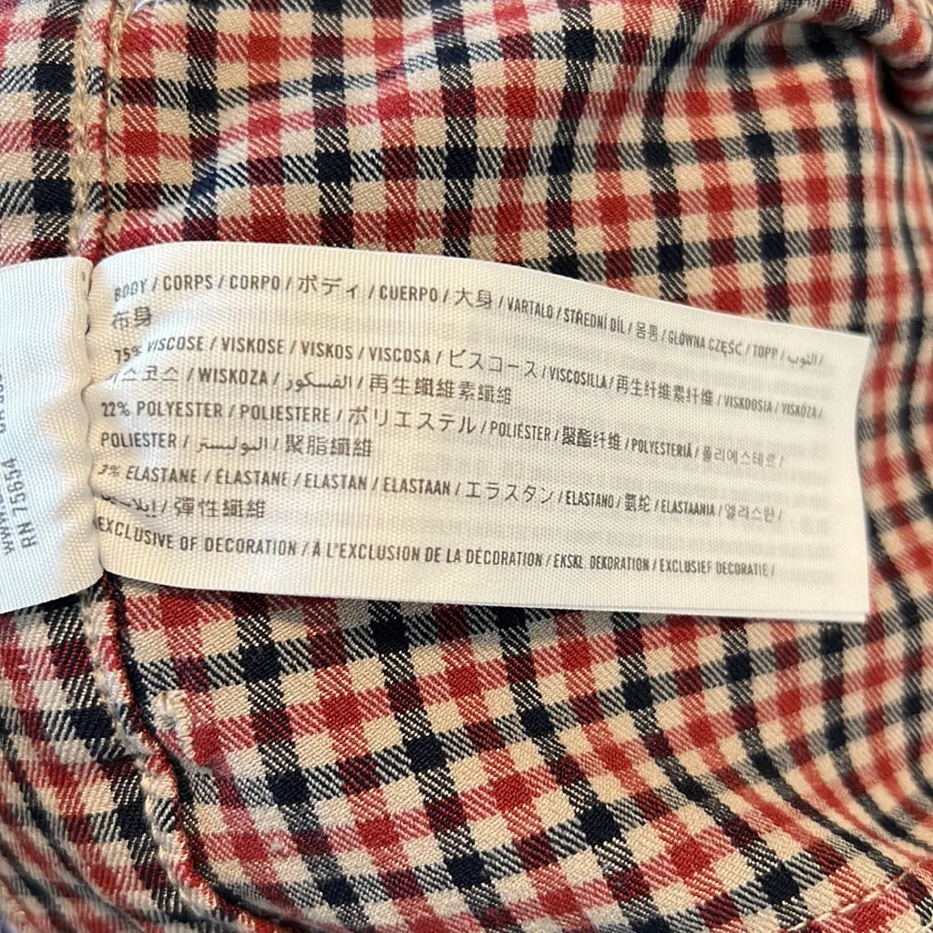 Hollister Ultra High-Rise Plaid Skinny Pant, S - Image 11