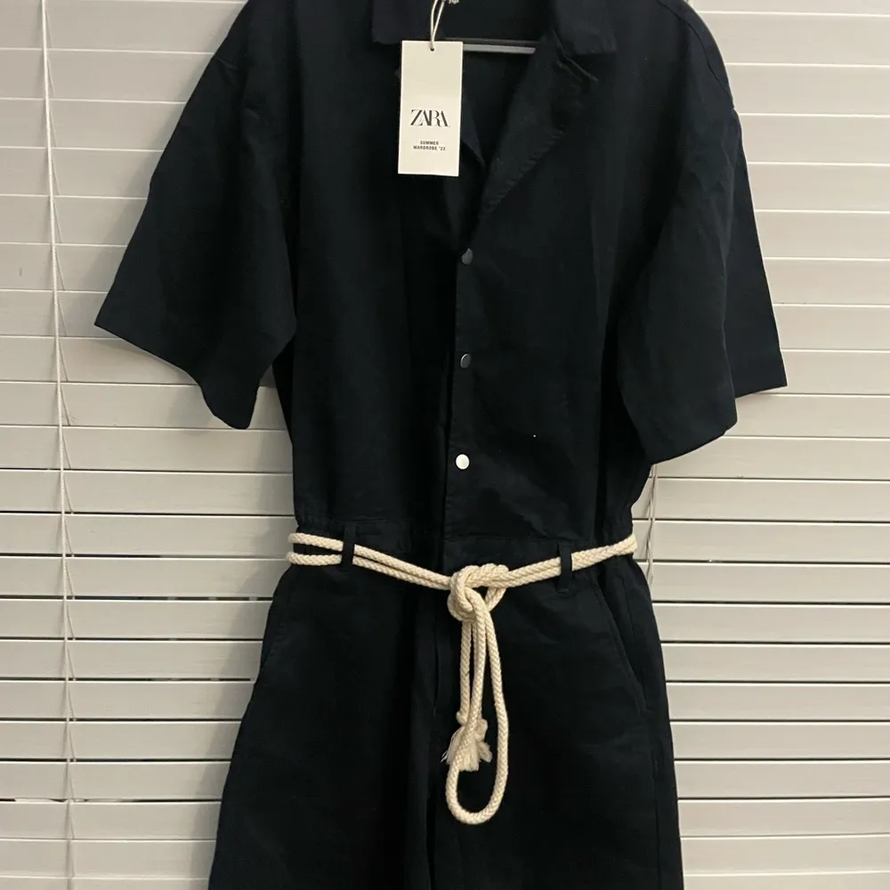 NWT Zara SW23 Jean short romper SM - Image 3