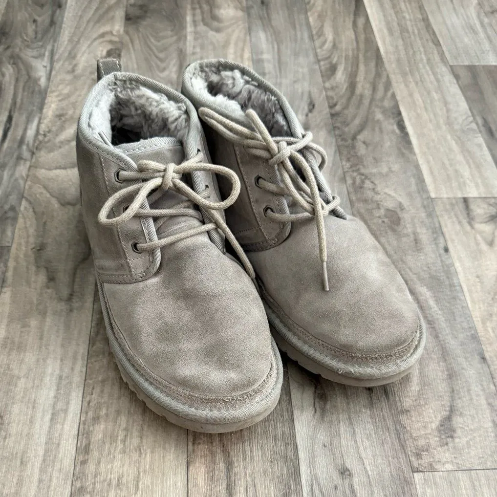 UGG  Neumel Seal Gray Suede fur boots - Image 4