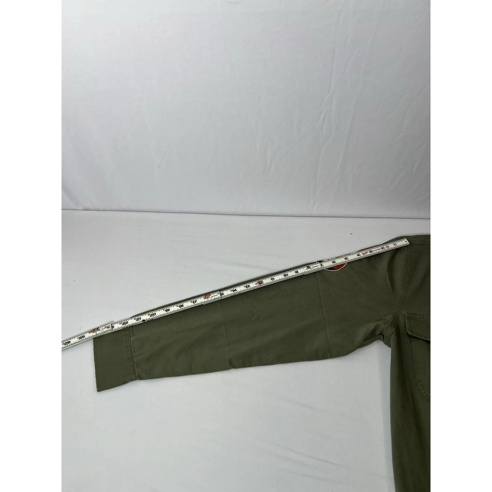 DISNEY STAR WARS MANDALORIAN GREEN MILITARY WOMENS SHIRT - Size M - Image 4