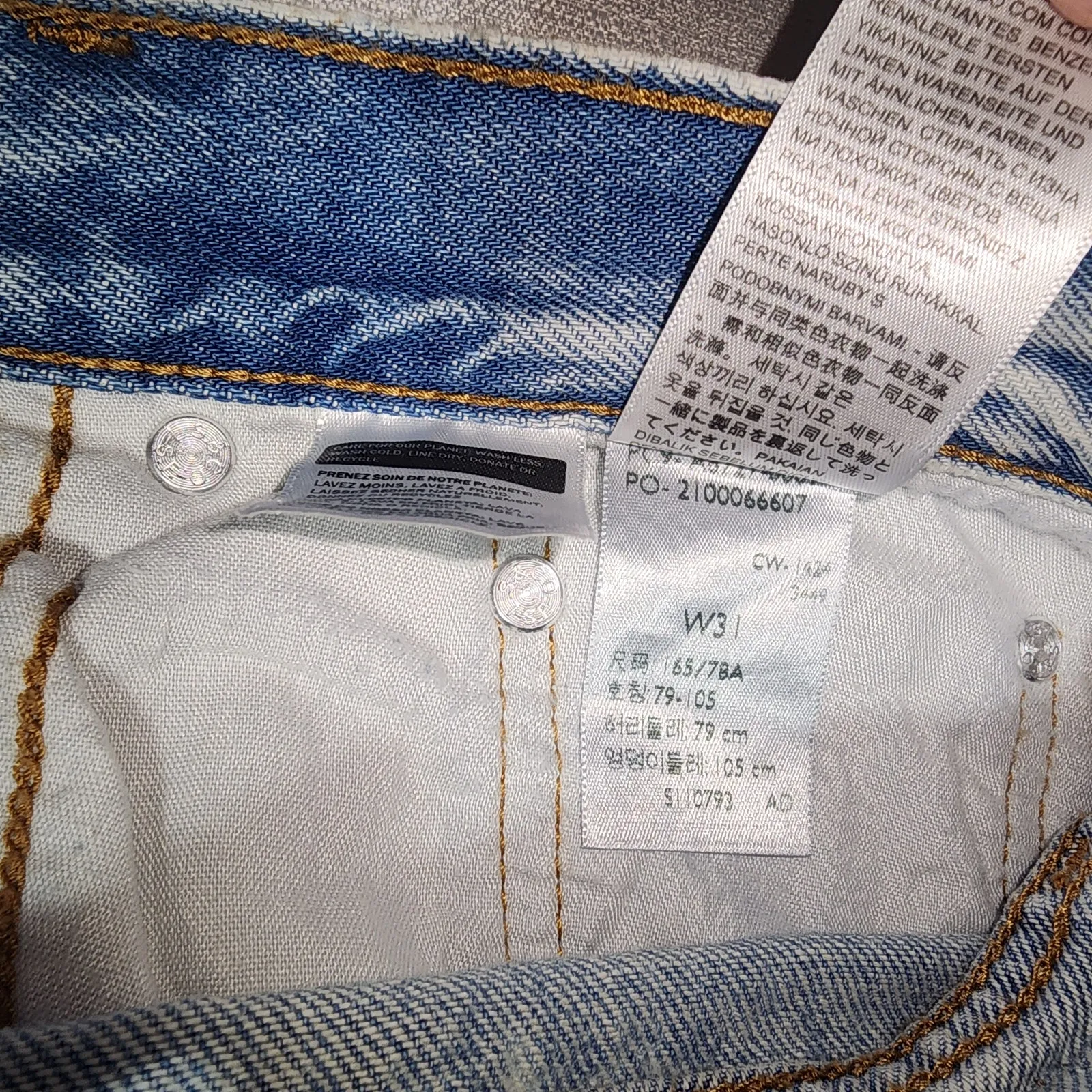 Levi's skirt waist 31'' button-fly - Image 9