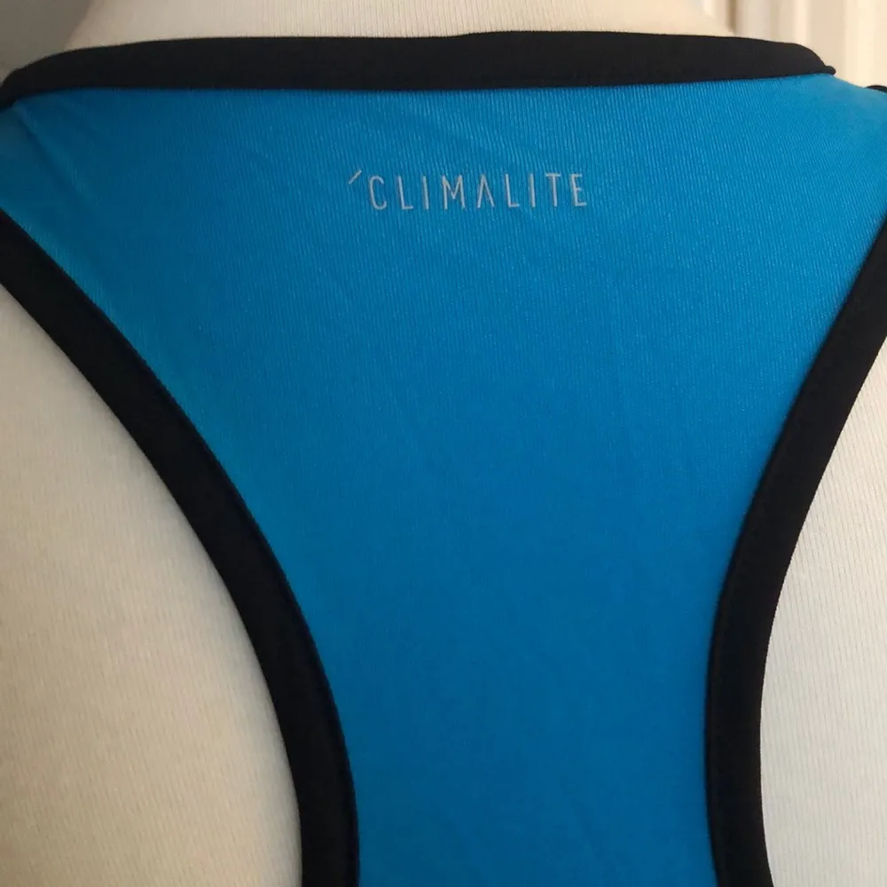 Cutest Blue Adidas Athletic Racer Back Tank Top - Image 5