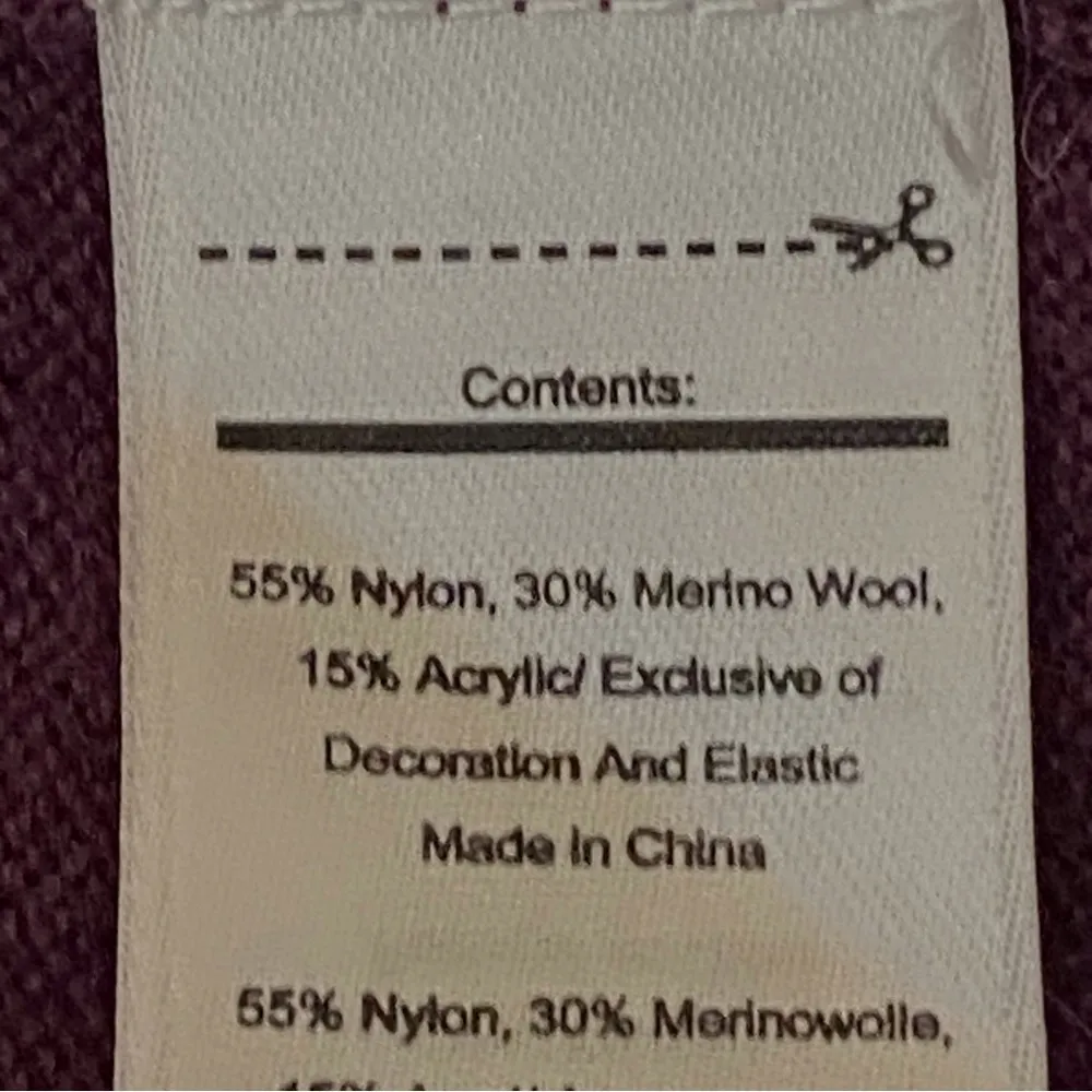 SMARTWOOL purple and black Shadow Pine Tunic sweater Sangria Heather size XS EUC - Image 12