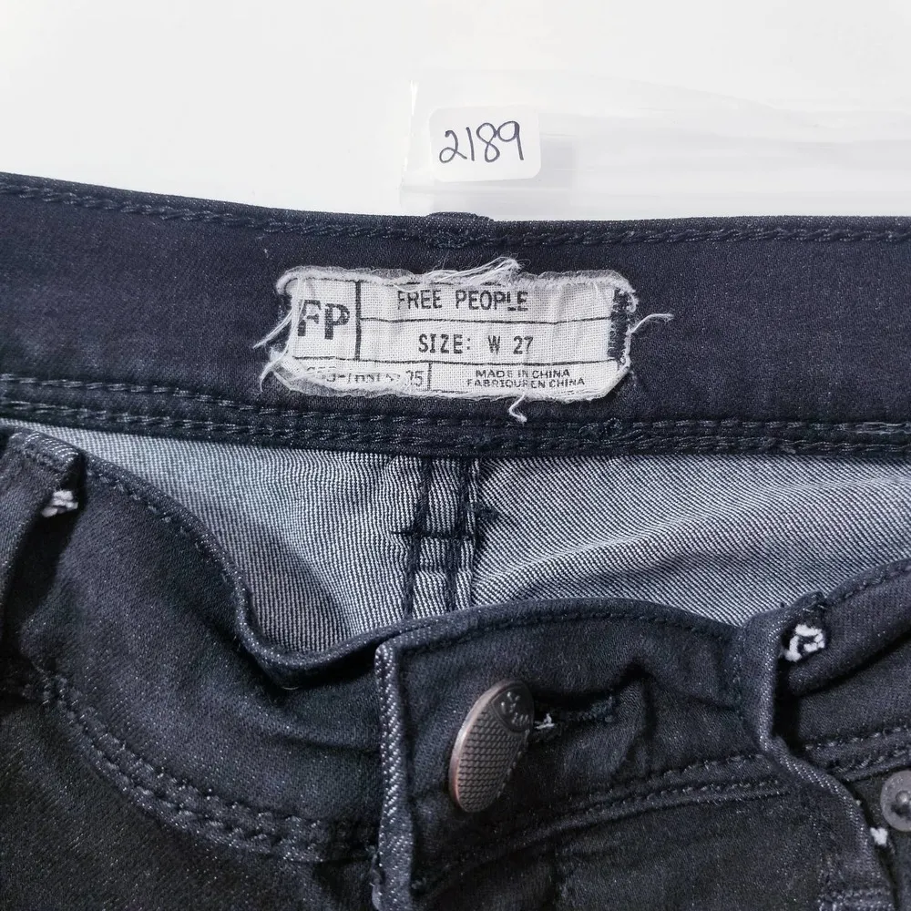 Free People Black Pants Low Rise - Image 10