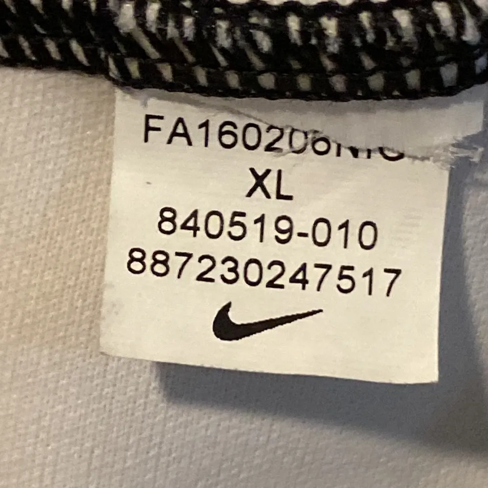 NIKE womens black/white Cosmos Tie-Dye Athletic leggings size XL - Image 5