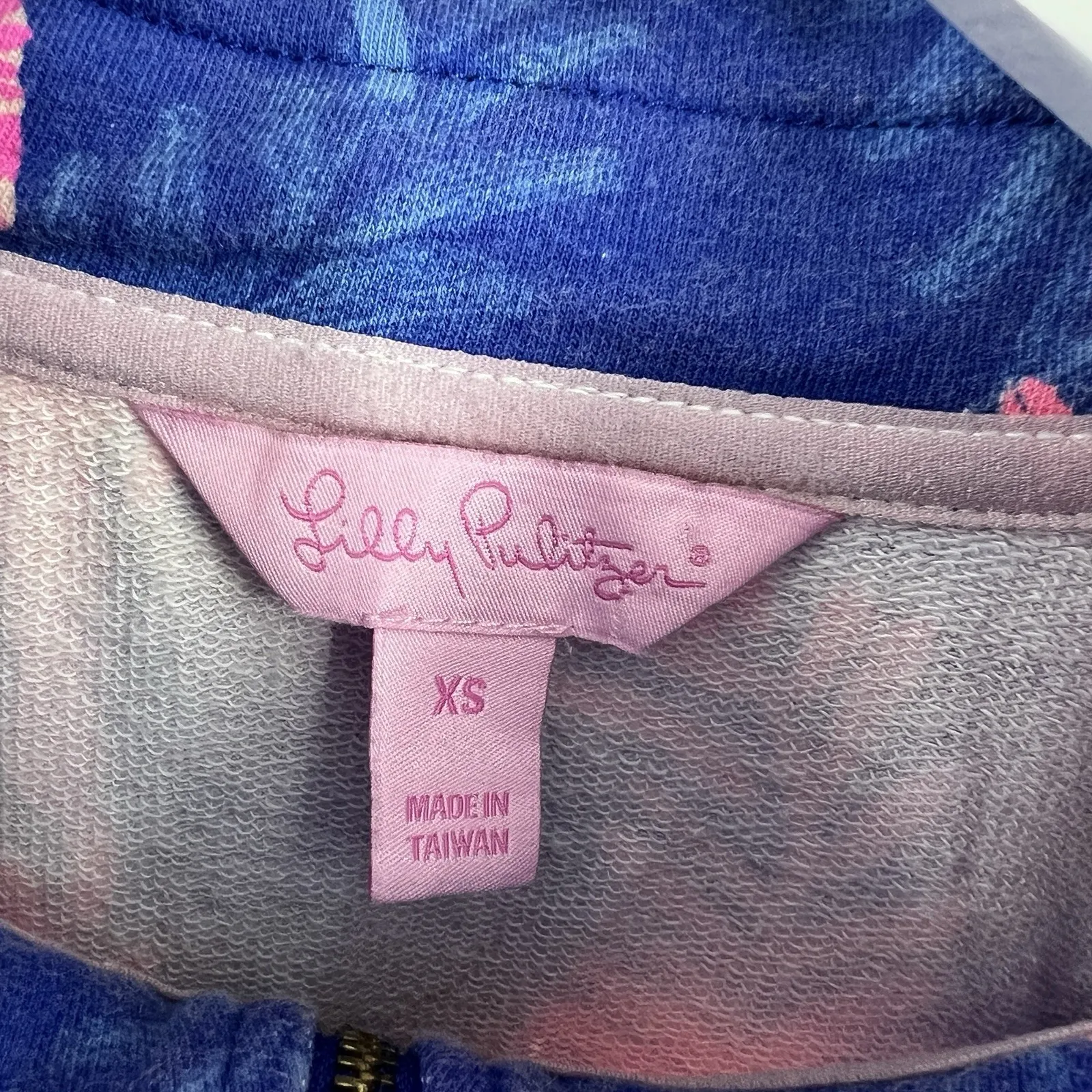 Lilly Pulitzer UPF 50+ Skipper Popover Royal Purple Dazzle Women's Size XS Beach - Image 9