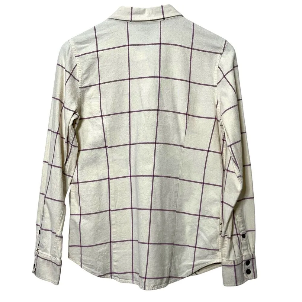 Patagonia Fjord Flannel Shirt Women’s Size XS Organic Cotton Long Sleeve Top - Image 2