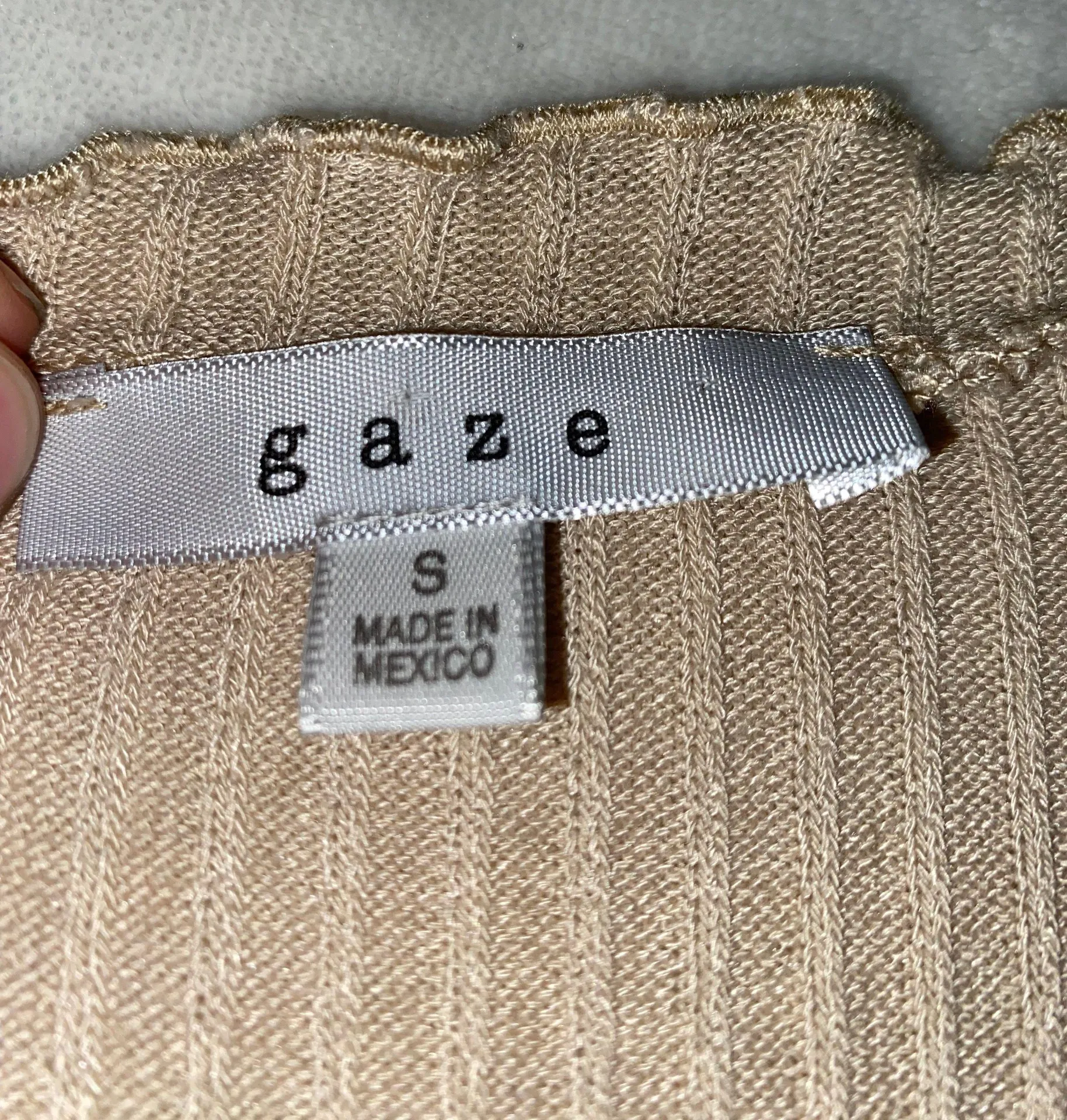 Gaze Long Sleeve Top Tan - Image 6
