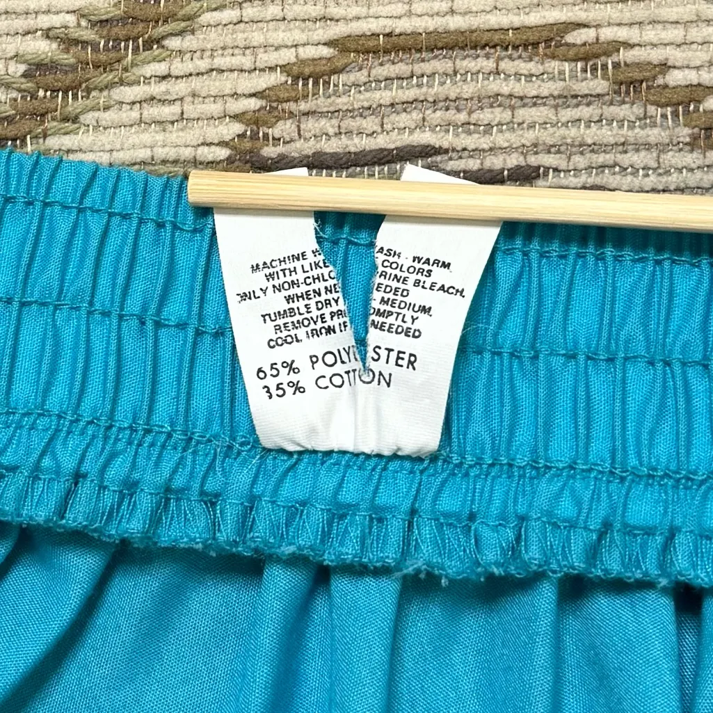 Vintage Ruffle Skirt Malco Modes Square Dancing Western Cottagecore L Large Blue - Image 5