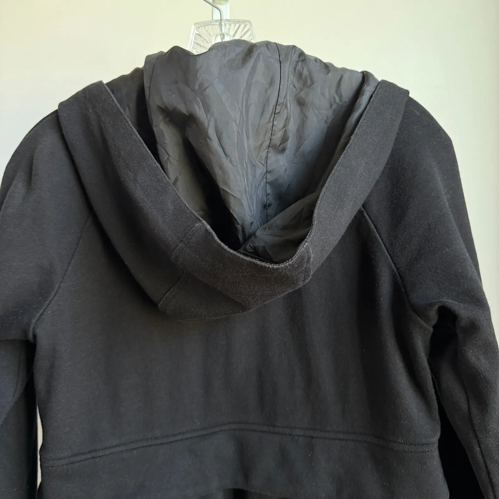 Gap sz M black 100% cotton hooded‎ jacket - Image 3