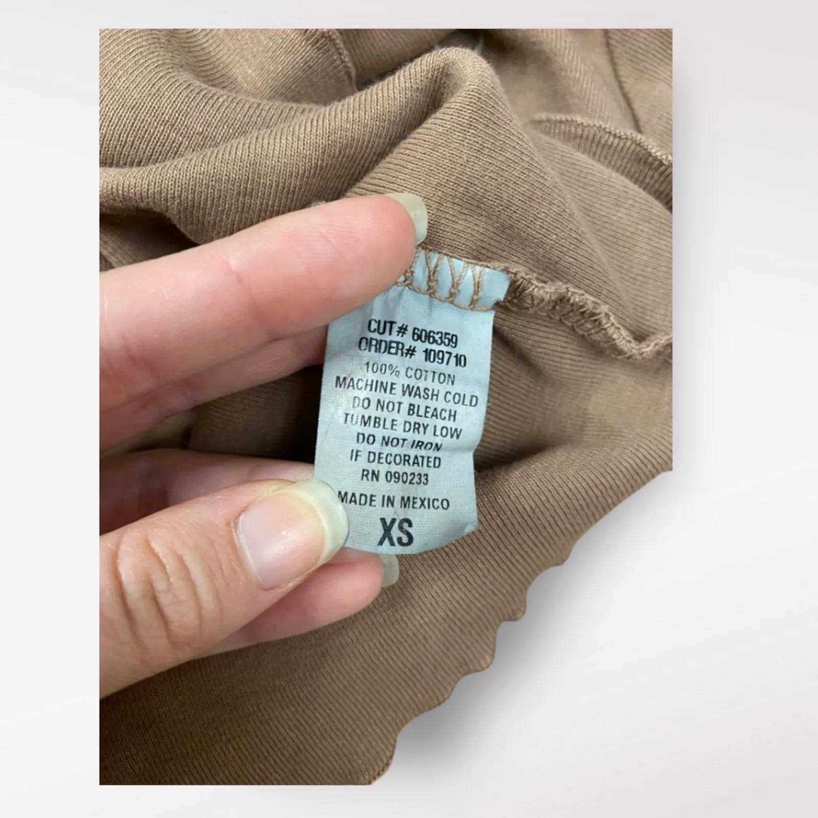 Pacsun‎ Baby Tee Brown Mushroom Shirt Size XS Casual, Hippie, Boho - Image 5