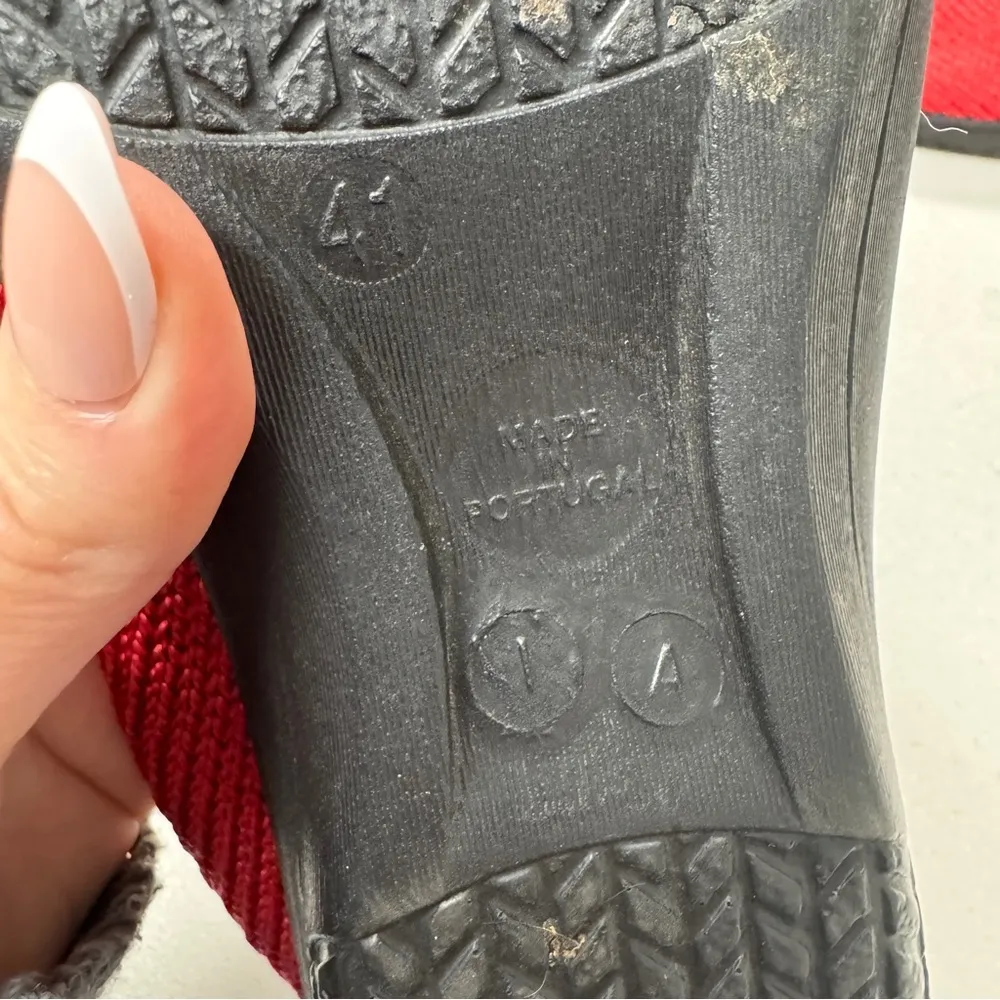 Arcopedico Red Knit Sole Desire Lace Up Sneakers Women 10.5 Casual Comfort Shoes - Image 7