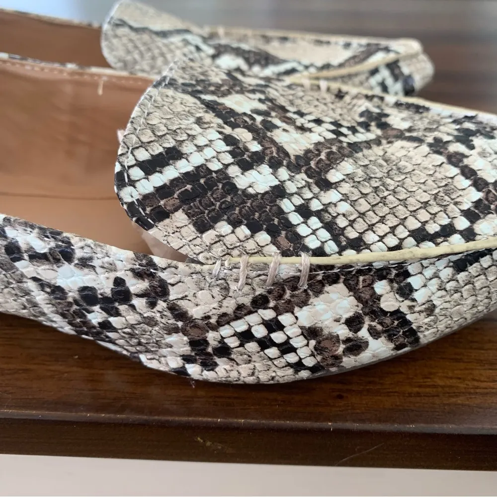 Esprit Blaire Snakeskin Pointed Toe Flats Shoes 9 - Image 11