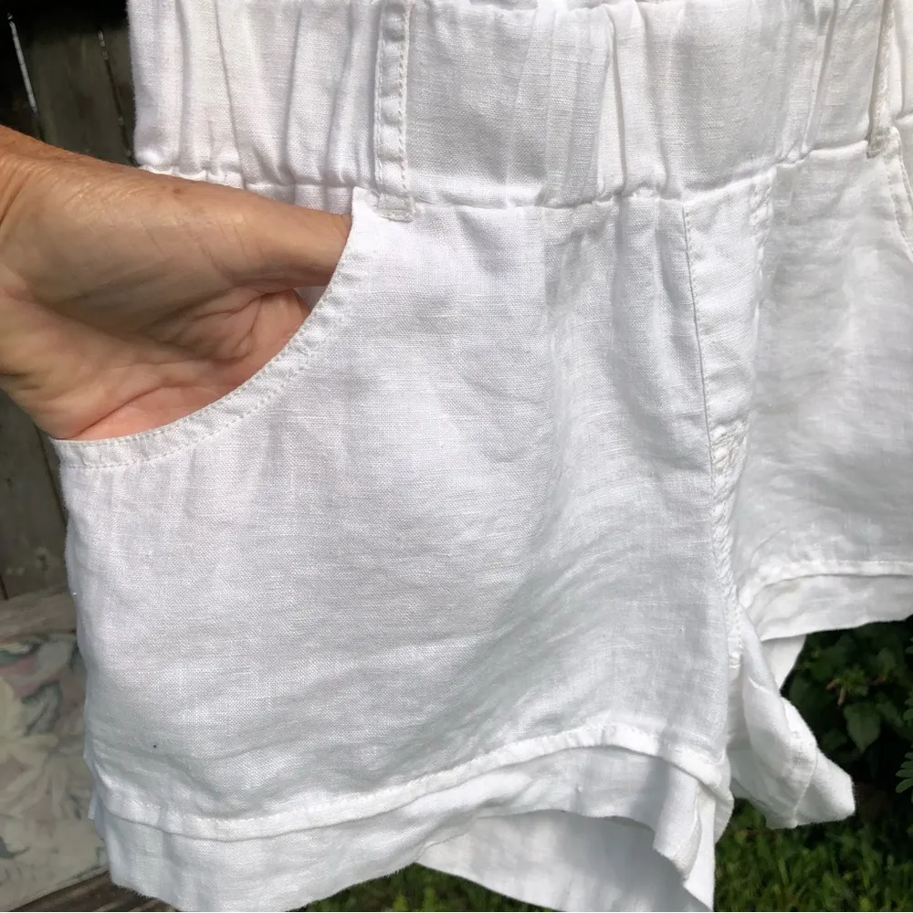 50% Off XOXO White Linen Romper w/pockets S - Image 5