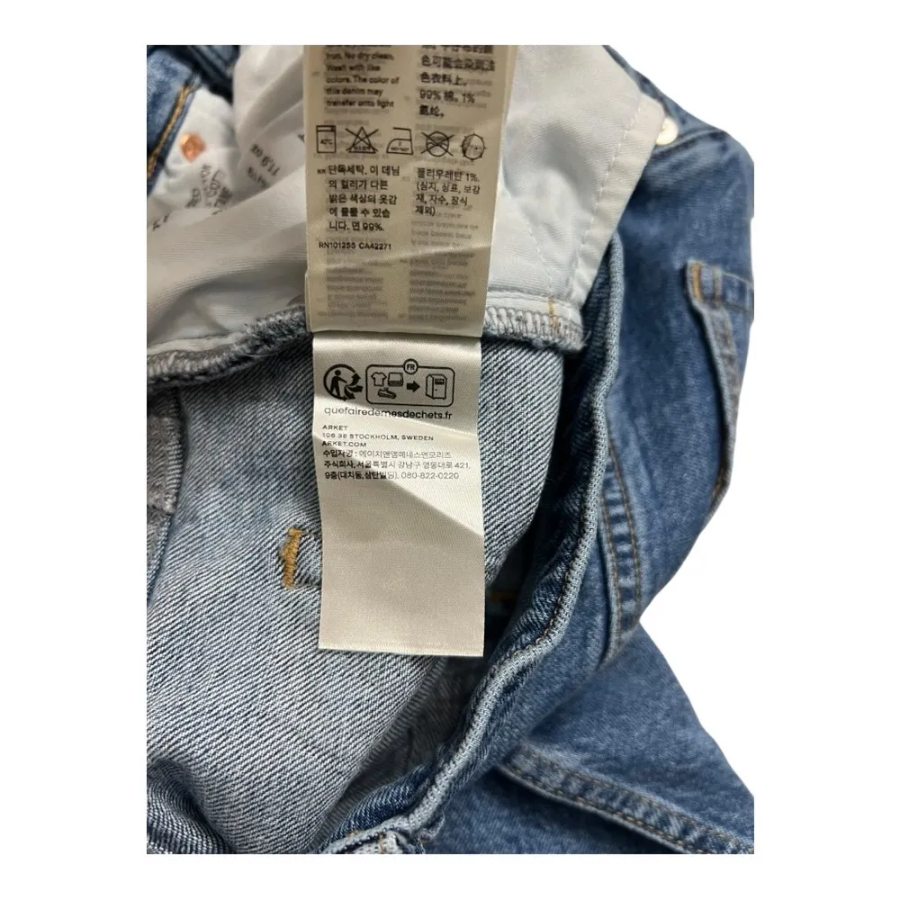 Arket Jade Cropped Women's Blue Jeans Size 28 - Image 10