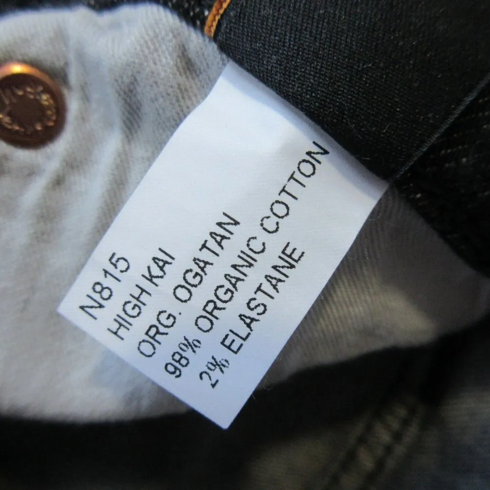 NWT Nudie Jeans Co High Kai in Organic Ogatan Gray Stretch Slim Skinny Jeans 25 - Image 5