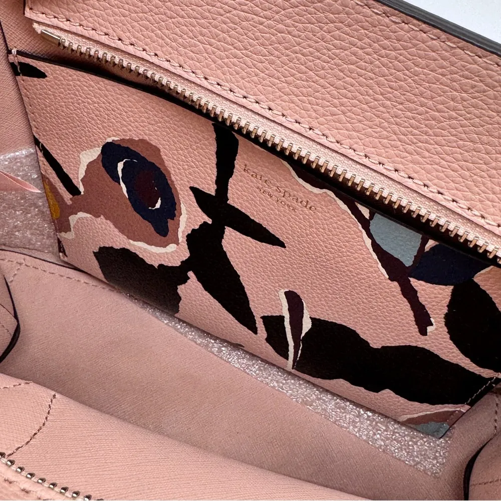 Kate Spade New York Eva Paper Rose Small Satchel Handbag Brand New - Image 7