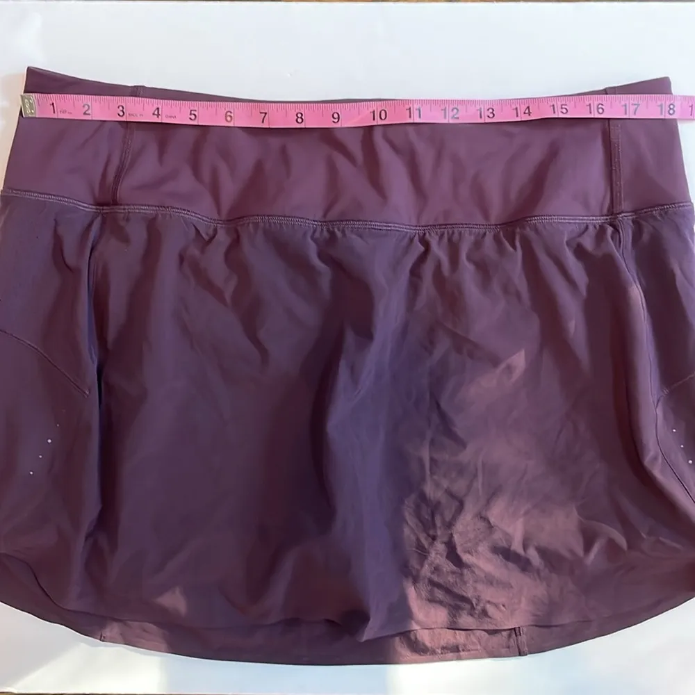 ATHLETA Run With It Skort 14.5” Tennis Running Pickleball Agate Purple Size XL - Image 15